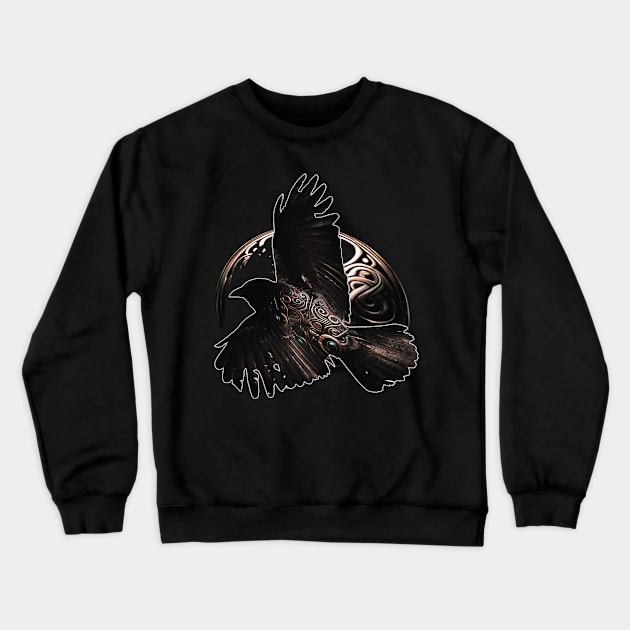 Folklore Bird Crewneck Sweatshirt by Random Galaxy